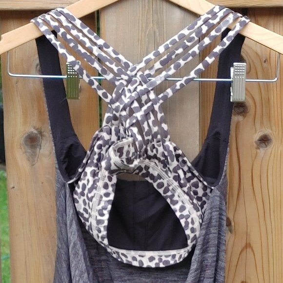 Lululemon Built in Bra Tank Size 4 Cheetah Print Bra - Picture 4 of 4
